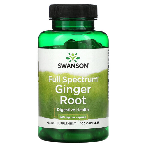 Full Spectrum® Ginger Root, 1,080 mg, 100 Capsules (540 mg per Capsule)