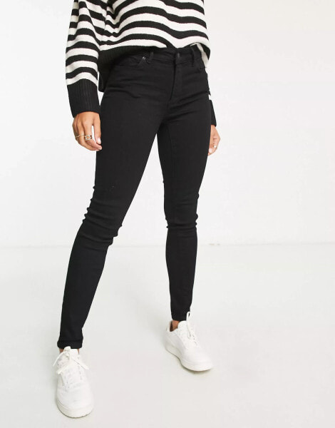 AllSaints Miller skinny jeans in black