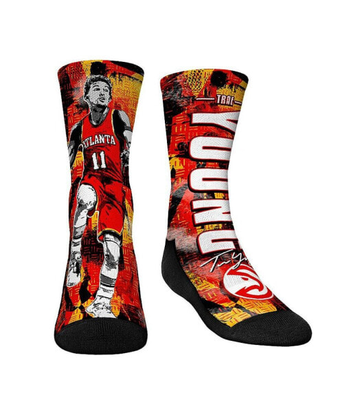 Youth Boys and Girls Socks Trae Young Atlanta Hawks Big Player Crew Socks