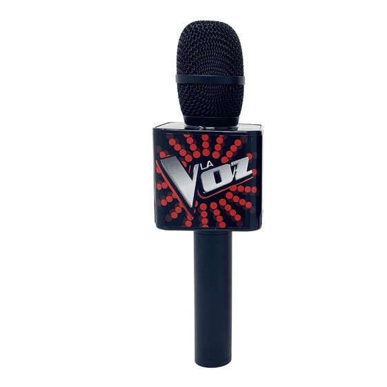 Детский караоке микрофон The Voice Karaoke Официальная лицензия в черном исполнении TOY LAB