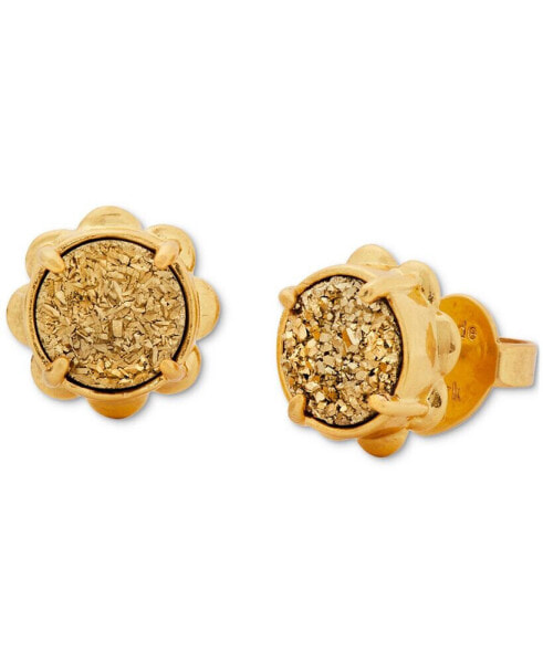 Gold-Tone Glam Gems Stud Earrings