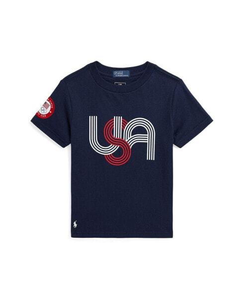 Toddler and Little Boys Team USA Cotton Jersey Graphic Tee