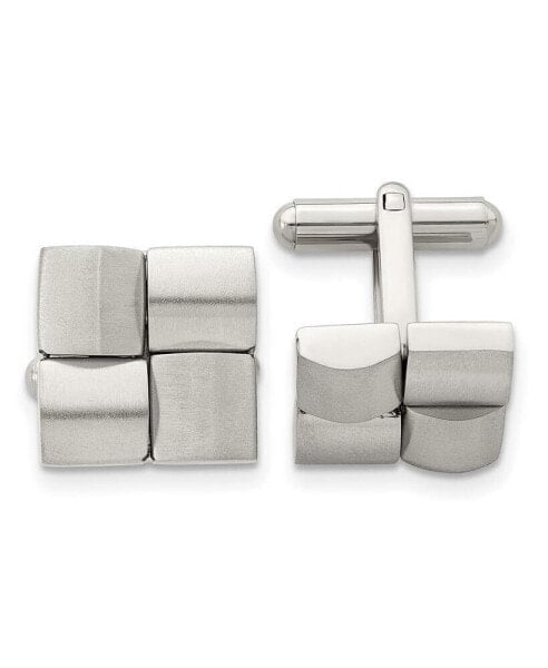 Stainless Steel Brushed Cufflinks