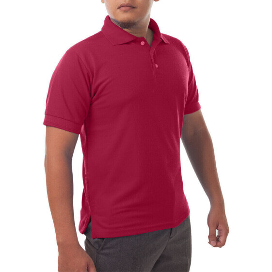 Page & Tuttle Solid Jersey Short Sleeve Polo Shirt Mens Size M Casual P39909-CL