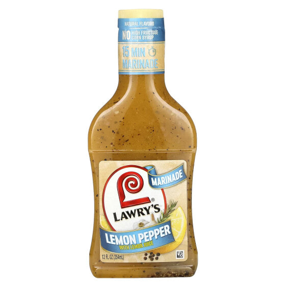 Marinade, Lemon Pepper With Lemon Juice, 12 fl oz (354 ml)