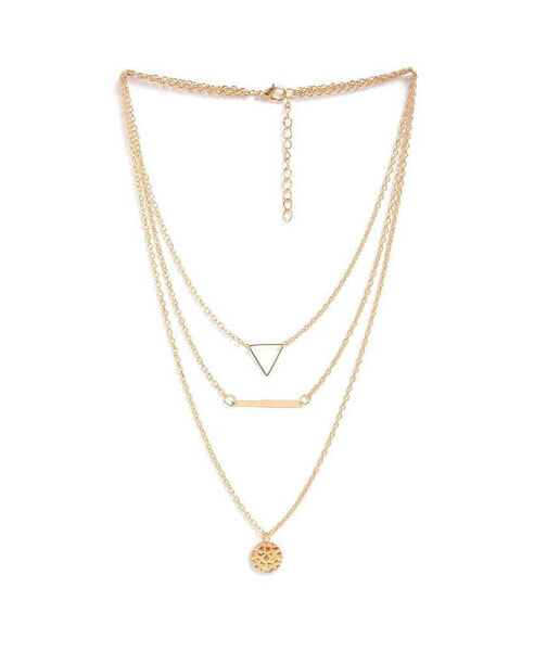 Women's Geometric Layered Necklace