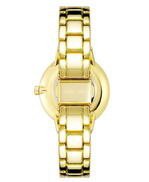 Women's Quartz Gold-Tone Alloy Link Bracelet Watch, 36mm