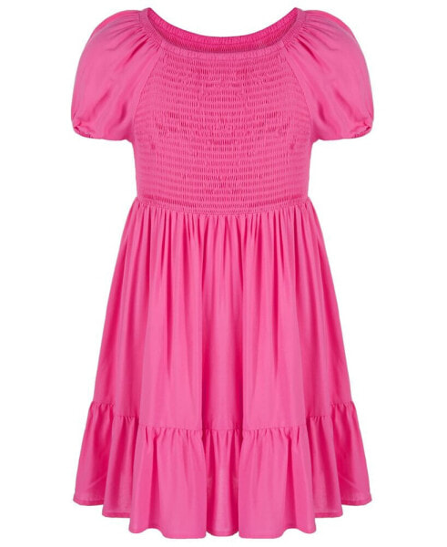 Girls Light Weight Woven Smocked Dress, Created for Macy's