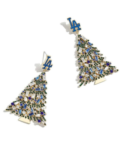 Men's and Women's Los Angeles Dodgers Christmas Tree Dangling Earrings