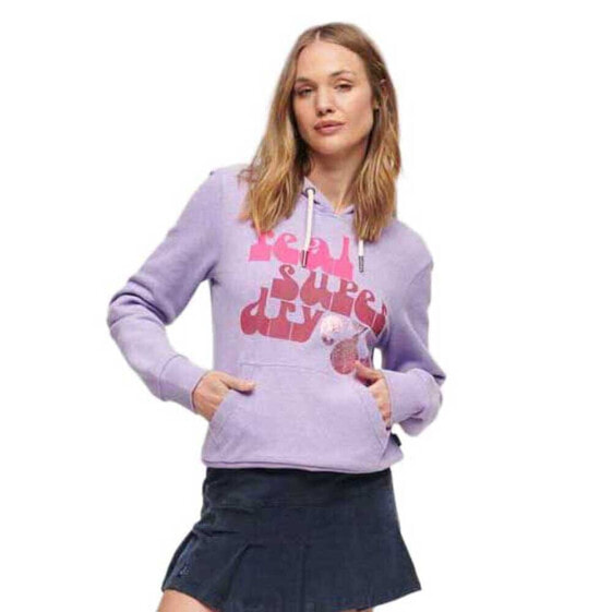 SUPERDRY 70´s Retro Font Graphic hoodie