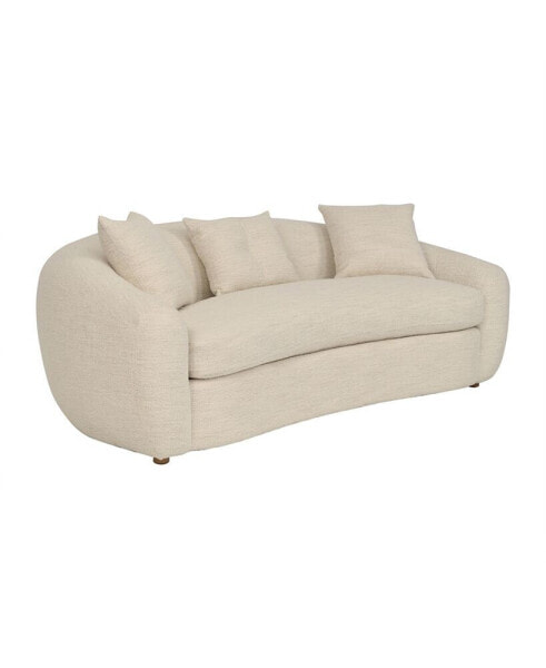 Molly 96.5" Upholstered Curved Sofa