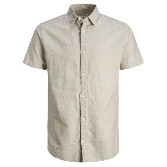 Рубашка Jack & Jones Linen Sn с коротким рукавом