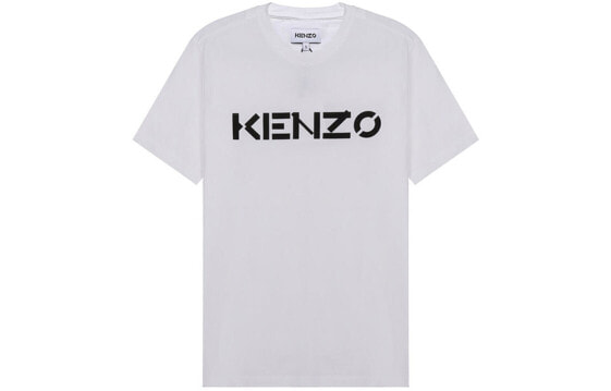 KENZO SS21 字母Logo圆领短袖T恤 男款 白色 送礼推荐 / Футболка KENZO SS21 LogoT FA65TS0004SJ-01B