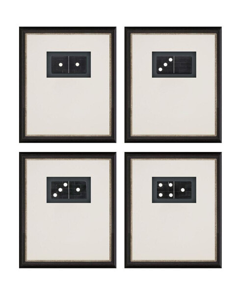 Dominoes Framed Art, Set of 4