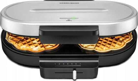 Gofrownica Rommelsbacher Rommelsbacher waffle machine WA 1250, waffle maker (black/silver)