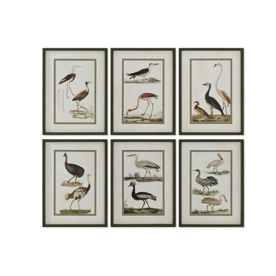 Картина для дома Home ESPRIT Птицы Cottage 40 х 2,5 х 54 см (6 штук)