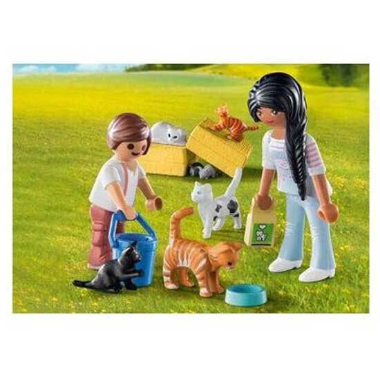 PLAYMOBIL Cat Family Construction Game