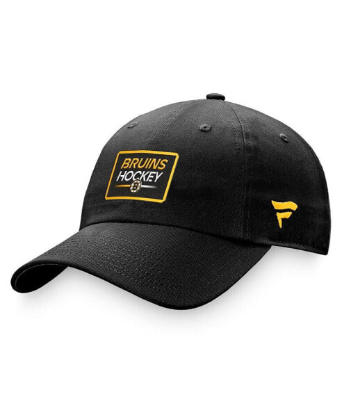 Women's Black Boston Bruins Authentic Pro Rink Adjustable Hat