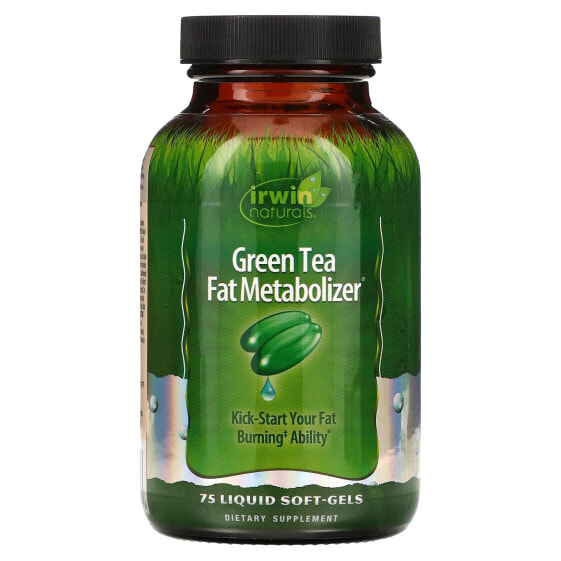 Жиросжигатель Irwin Naturals Green Tea Fat Metabolizer, 75 жидких гелей