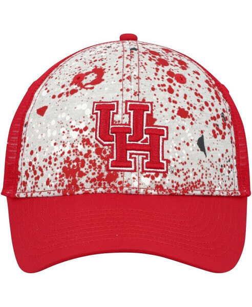 Men's Gray, Red Houston Cougars Love Fern Trucker Snapback Hat