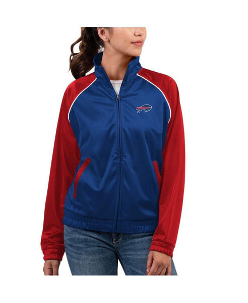 Women's Royal Buffalo Bills Showup Fashion Dolman Full-Zip Track Jacket