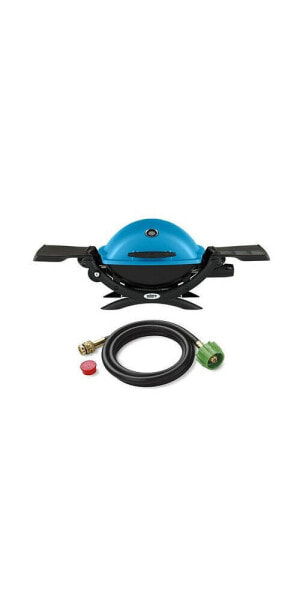 Q 1200 Gas Grill (Blue) And Adapter Hose