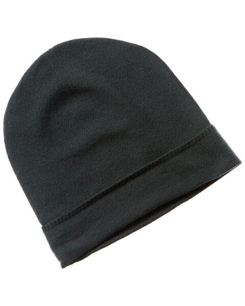 Qi Cashmere Jersey Cuffed Cashmere Beanie Men's Os