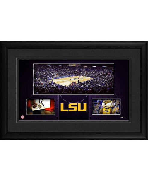 Louisiana State Tigers Framed 10'' x 18'' Pete Maravich Assembly Center Panoramic Collage