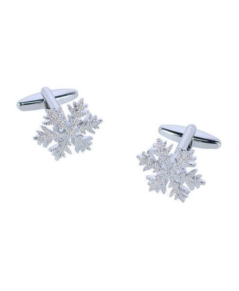 Let It Snow Snowflake Novelty Cufflinks (1 Pair)