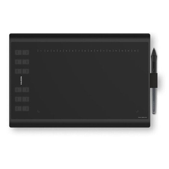 Графический планшет HUION H1060P - проводной - 5080 lpi - 250 x 160 мм - USB - 1.5 см - черный
