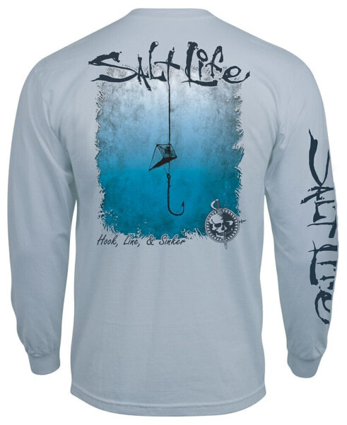 Men's Hook, Line & Sinker Logo Graphic Long-Sleeve T-Shirt