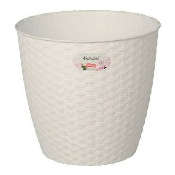 Plant pot Stefanplast 73450 White Plastic 14 x 13 x 14 cm