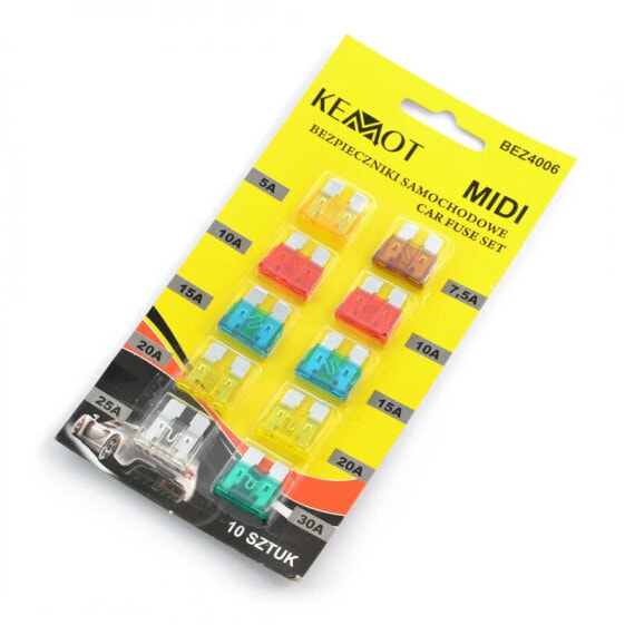 Car Fuse Set Midi 5-30A - 10pcs