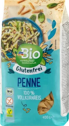 Nudeln, Penne aus Vollkornreis, 400 g