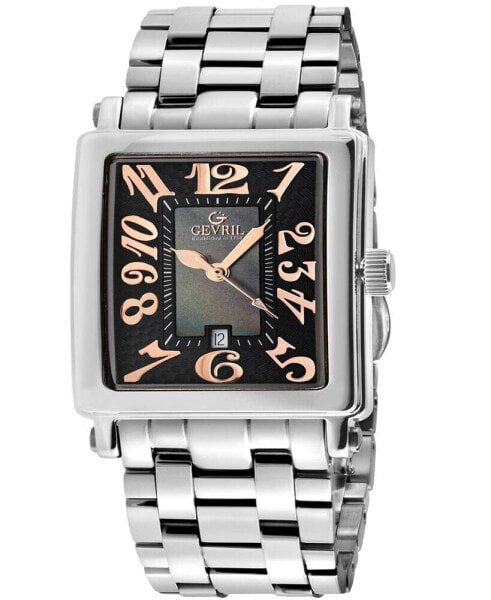 Women's Avenue of Americas Mini Swiss Quartz Silver-Tone Stainless Steel Bracelet Watch 32mm