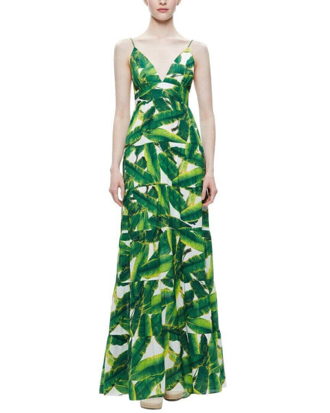 Alice + Olivia Karolina Halter Maxi Dress Women's