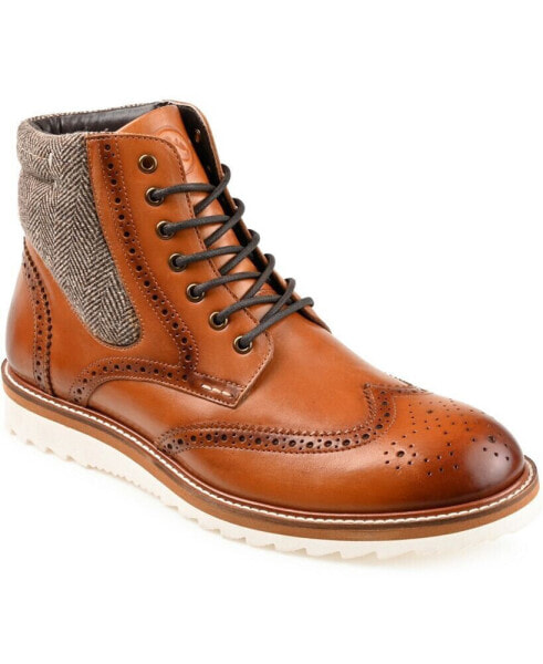 Стильные высокие мужские ботинки THOMAS & VINE Rockland Wingtip