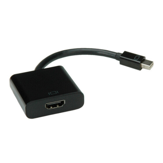 Переходник кабельный Value Mini DisplayPort - HDMI 140 мм черный