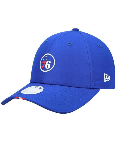 Women's Royal Philadelphia 76Ers Micro Patch 9Forty Adjustable Hat