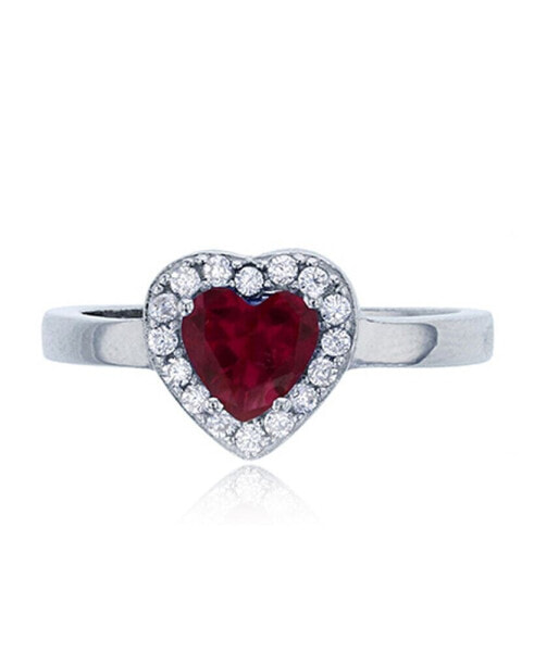 Кольцо Macy's Heart Cubic Zirconia Halo BS37RH.