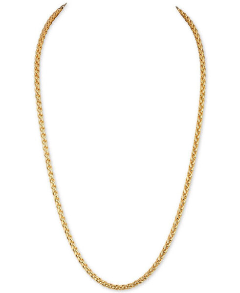 22" Wheat Chain Link Necklace in 14k Gold-Plated Sterling Silver, Created for Macy's