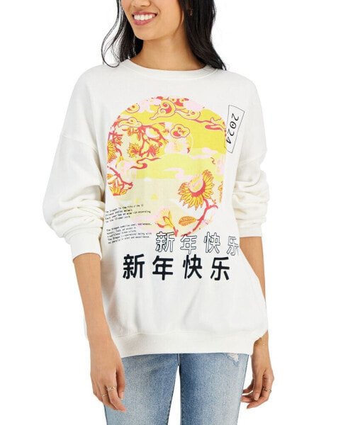 Juniors' Landscape 2024 Long-Sleeve Graphic Sweatshirt