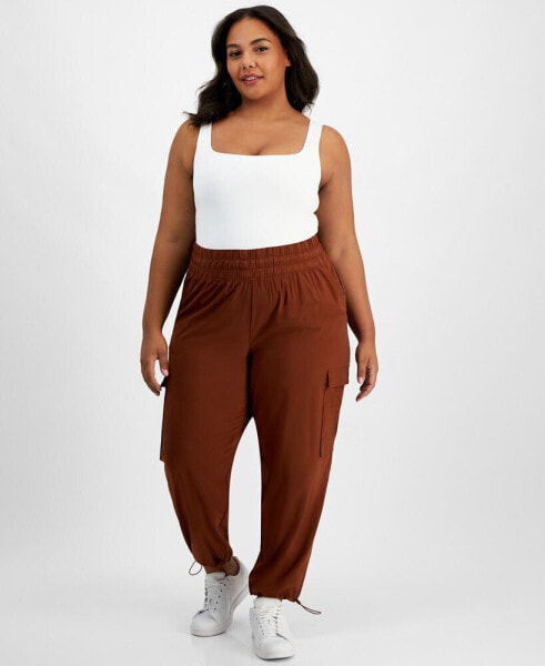 Брюки спортивные ID Ideology plus Size Commuter Cargo Pants, созданные для Macy's