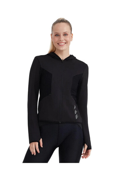 S232270 W Performance Coll Full Siyah Kadın Sweatshirt