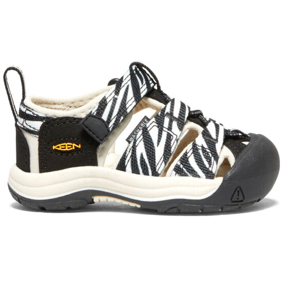 Сандалии для малышей Keen Newport H2 Zebra Спортивные черные, белые 1026591