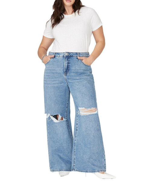 Plus Size The Yvette Rigid Wide Jean