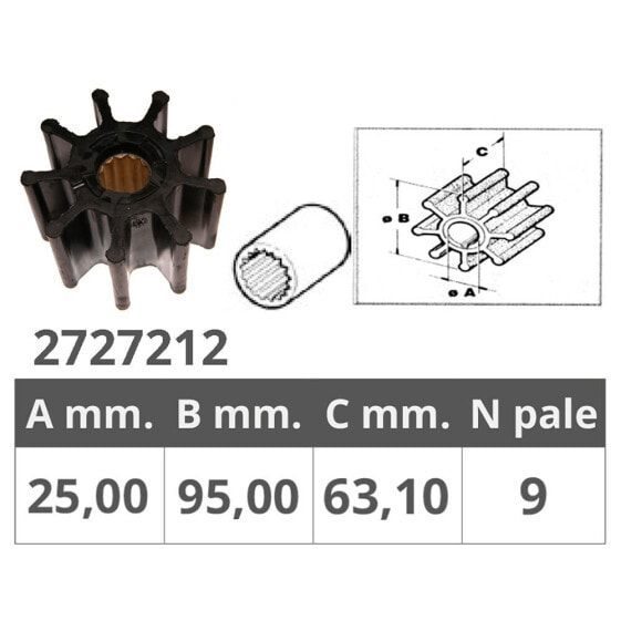 JABSCO 836-0001 Original Impeller