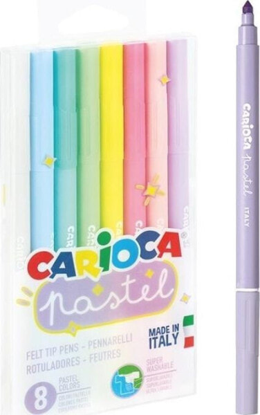 Фломастеры Carioca Pastel 8 цветов