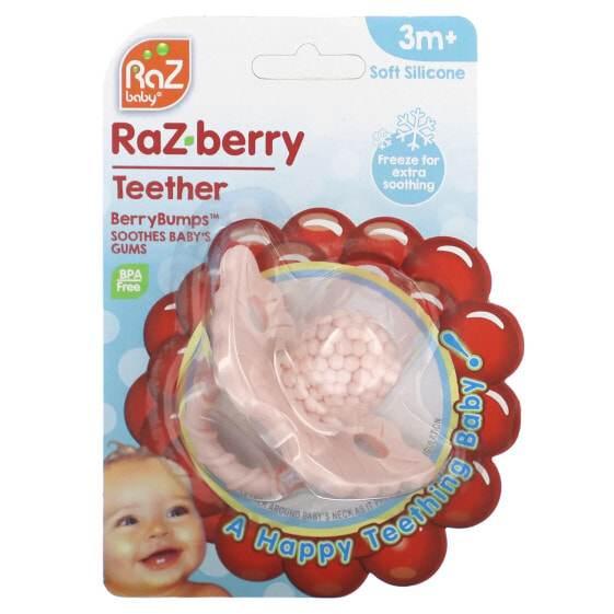 RaZ-berry Teether, 3 Months+, Pink, 1 Count