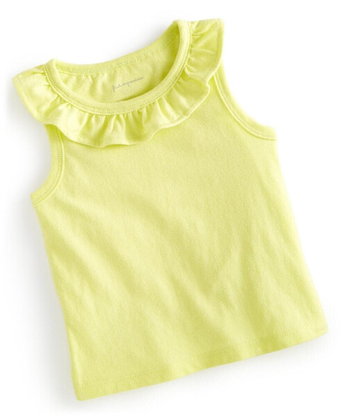 Baby Girls Solid Ruffle-Trim Tank, Created for Macy's